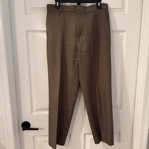 2 Vintage Levis Action Slacks Mens 34x29 ( 32x27) Gray & Brown Dress Pants